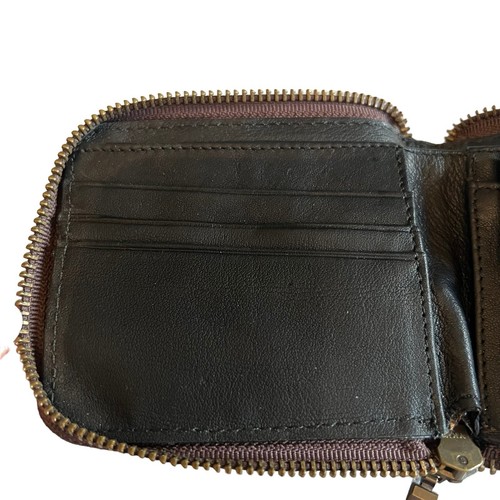 Will Leather Goods Radici Zip Around French Terra Brown Hand Made Oregon New - Picture 8 of 14