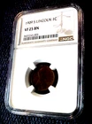 1909-S LINCOLN CENT....NGC VF25 BN.......MIN. BID .01 & NO RESERVE!