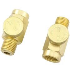 In-Line Air Flow Regulator 2PCS 1/4" NPT Male to Female Quickun Pneumatic Bra...