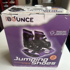 New Bounce Jumping Shoes for Kids Ages 5 Fits Shoe Size 1-6 Purple Max 110lbs