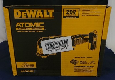 Dewalt DCS354D1 ATOMIC 20V MAX Cordless Brushless Oscillating Multi Tool Kit NEW
