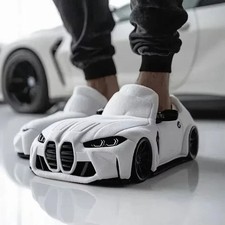 Pantofole BMW Invernali Peluche Unisex Ciabatte Regalo Divertente Fan Auto BMW