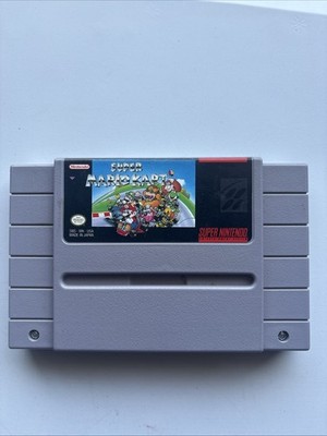 Authentic Super Mario Kart Nintendo SNES Cartridge Only 