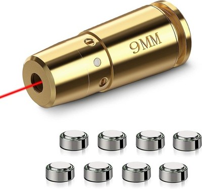 EZshoot Bore Sight Laser 9mm/ 223 5.56mm/ 30-06/25-06/270 /300BLK Gold 