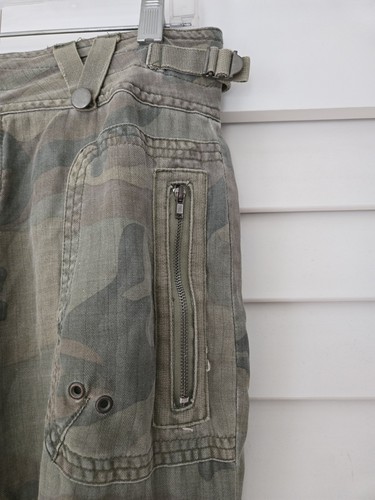 Da-Nang Surplus Camouflage Cargo Shorts Women S Small Green Silk Camo Indo-Chine - Picture 4 of 14
