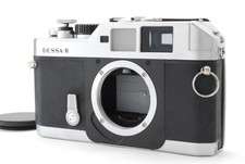  TOP MINT  w/Cap Voigtlander BESSA-R Silver Rangefinder Film Camera JAPAN