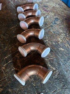 Geberit Mapress Fittinge 90° Bögen 35er Durchmesser 6 Stück