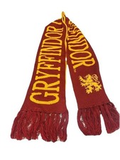 Harry Potter Scarf Hogwarts Gryffindor Legendary Wizard Reversible 60" Fringed
