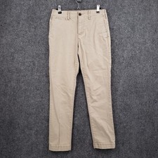 American Eagle Slim Chino Pants Men 26x28 Beige Flex Stretch Casual Workwear