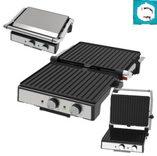 Bistecchiera Piastra Grill Toaster 2000W XL  Antiaderente Pub Carne Pesce Panino