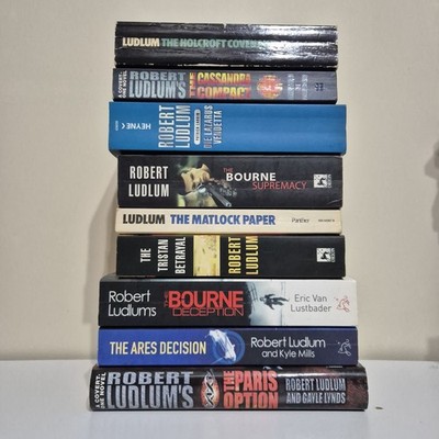 Robert Ludlum 9 Book Bundle Paris Option Bourne Supremacy Holcroft Covenant Etc