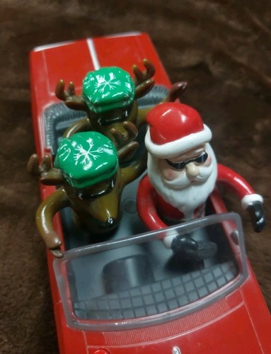 Chevy Impala Low Rider Santa Claus &Reindeer Gemmy Working Great Tested - Picture 11 of 12
