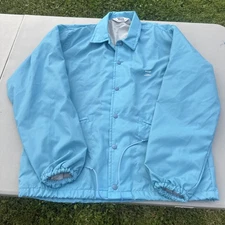 VTG 1990 Coaches Jacket Mens M West Wind USA Blue NWOT Ma Bell Logo Made In USA