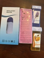 Roll On Depilatory Heater - Hair Removal Waxing Kit - Lavender Honey Scents