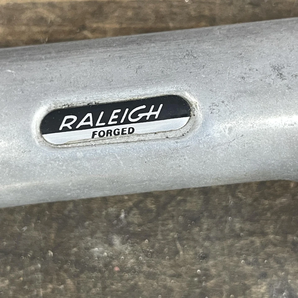 Braçadeira de barra vintage Raleigh forjada haste de pena 25,4 mm 22,2 mm pena liga de prata 1 pol. - Imagem 2 de 4