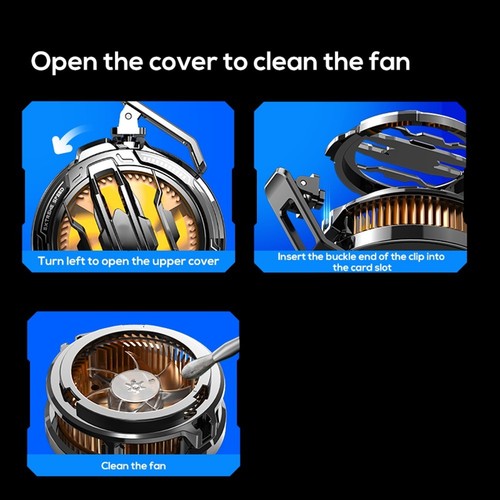 Ventilateur Refroidisseur pour Smartphones avec Compatibilité Magnétique et Fo - Photo 12 sur 12