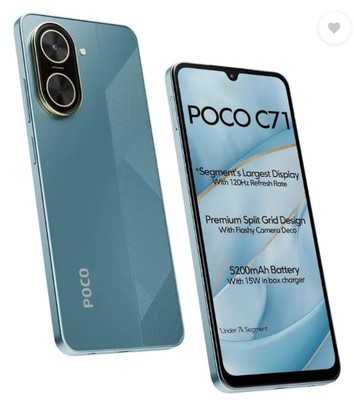 POCO C71 Cool Blue 4GB 64GB Indian Global Version Unlocked