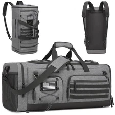 Gym Bag for Men and Women, 50L Extra Large Duffle Bag, 3-in-1 Travel Sports D...