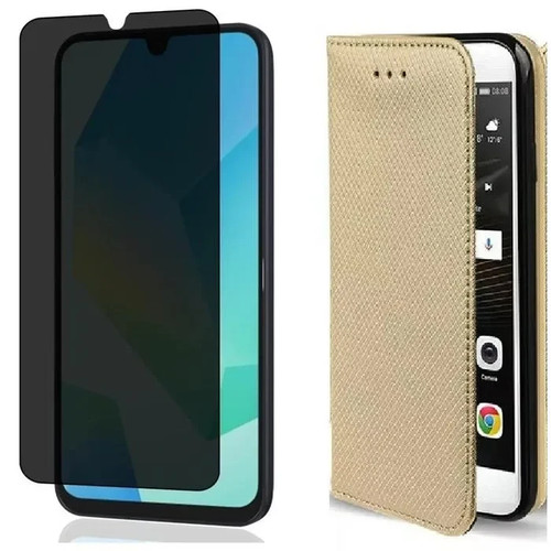 Etui Portefeuille + Verre Trempé Anti Espion pour Samsung Galaxy A16 A17 A36 A56 - Photo 6 sur 17