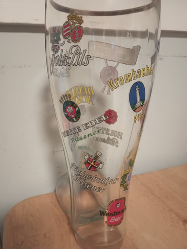 DINKEL ACKER 2L German Beer Glass Boot, 12-1/2" Tall LONGENBERGER - Picture 5 of 6