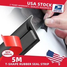 Universal 5M Auto Car T Shape Rubber Seal Weather Strip Door Edge Moulding Trim