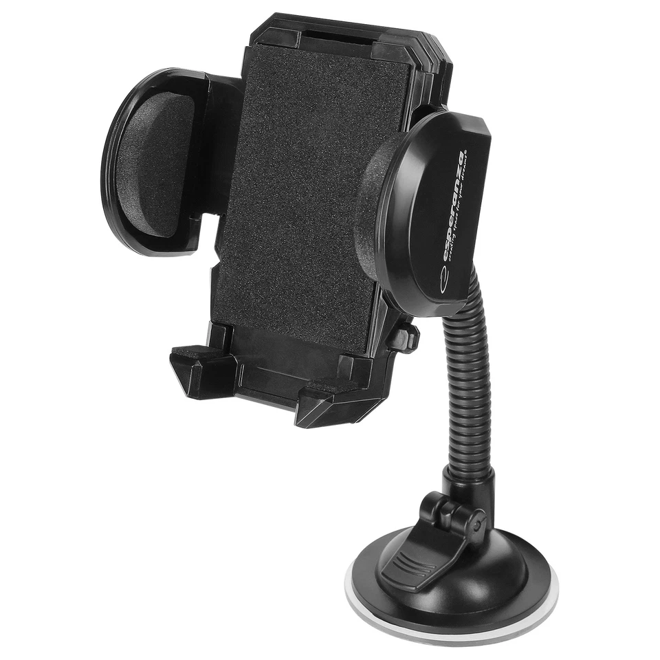Avizar Support Voiture Smartphone Pare-Brise Bras flexible Orientable 360° Noir - Photo 2/4