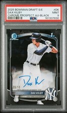 2025 · Bowman Draft · Numbered 1st Bowman Chrome Auto (Draft) · Sapphire · /25 and under