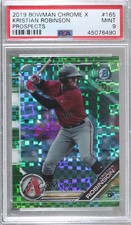 2019 Bowman Chrome X Prospects 14/31 Kristian Robinson #BCP-165 PSA 9 MINT uk2