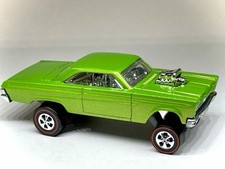 Hot Wheels '65 HECHO A MEDIDA Verde Lima Mercurio Cometa Ciclón REDLINE 🔥