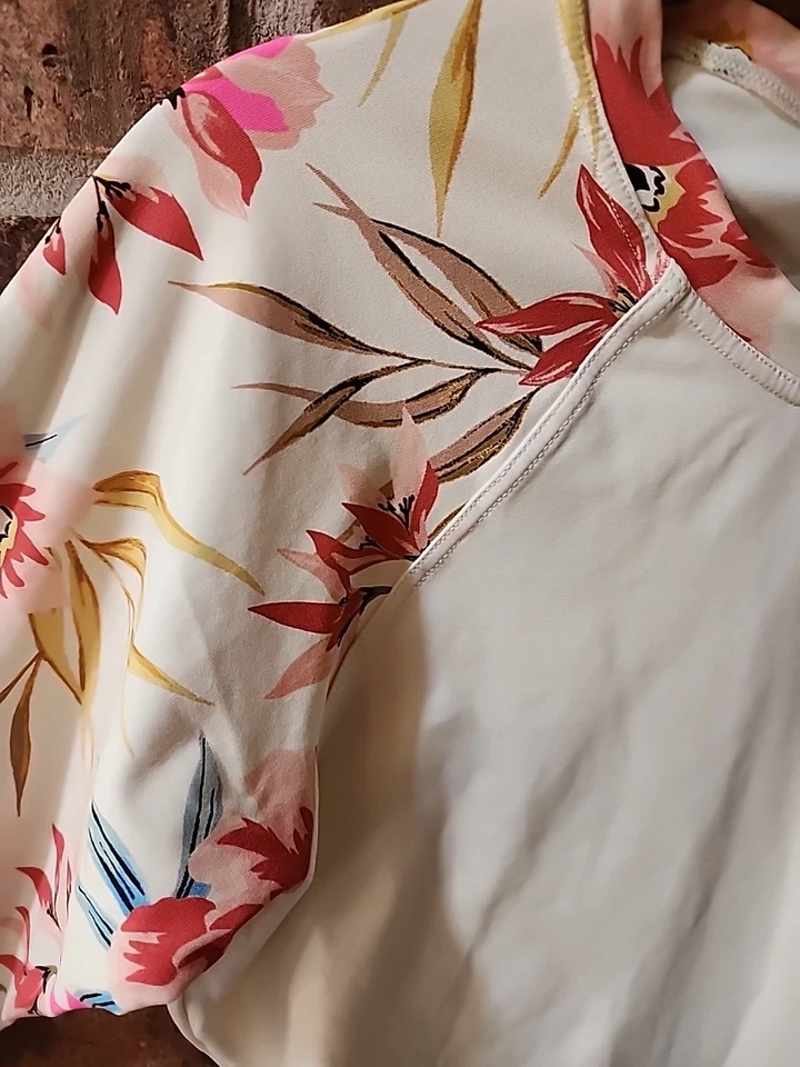 Billabong женщин Rash Guard размер m/L Paradise плавать серфинга длинным рукавом - Изображение 2 из 4