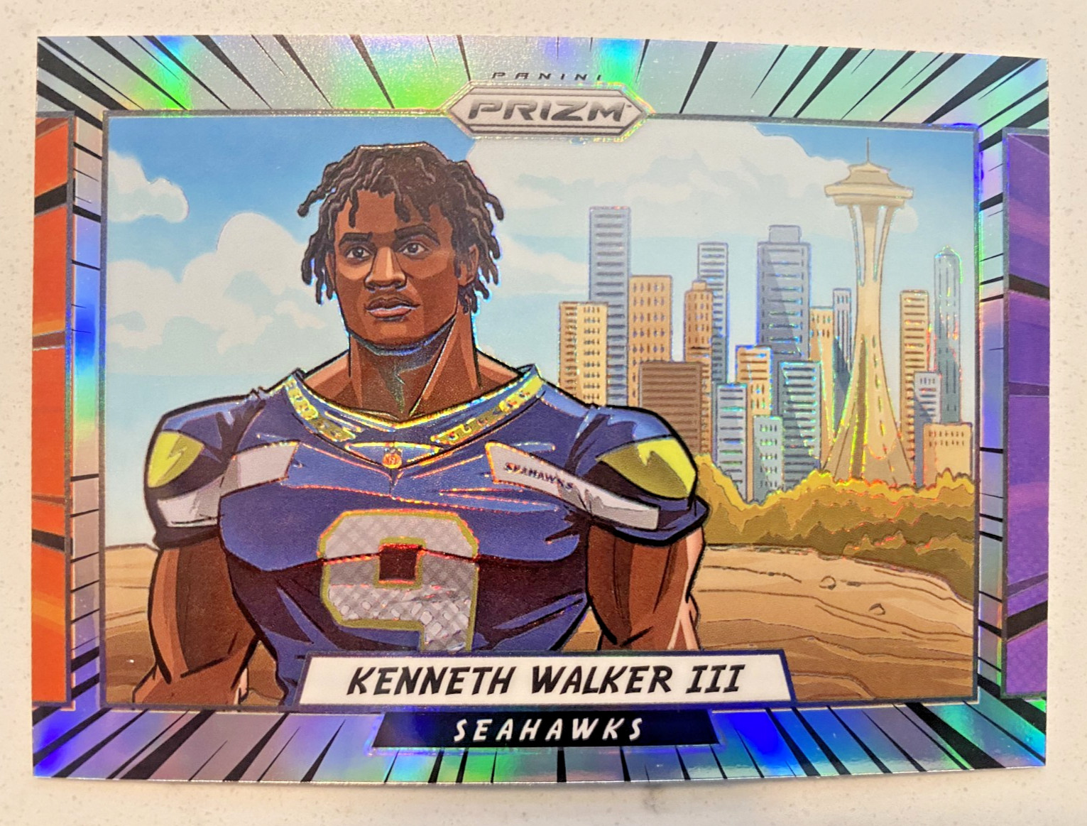 2023 Panini Prizm Kenneth Walker III Manga #M-15 Case Hit Rookie SSP