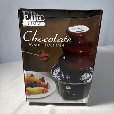 Elite Cuisine ECF-17 Chocolate Fondue Fountain   Brand New, Sealed Box