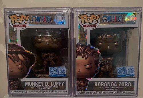 FUNKO POP! RORONOA ZORO 1901 + MONKEY D. LUFFY 1900 BRONZE SET