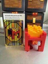 2025 McDonalds Minecraft Adult Happy Meal Fry Helmet w/Unused Code Card