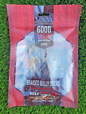 Good Lovin'  6'' - Braided Bully Stick Dog Chews 3 count  2.4 OZ