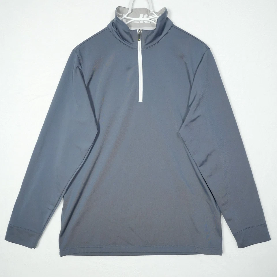 Pullover de Golf Sligo LayerTech XL Azul Marino 1/4 Cremallera Poli Manga Larga Rendimiento Foto 2 de 4