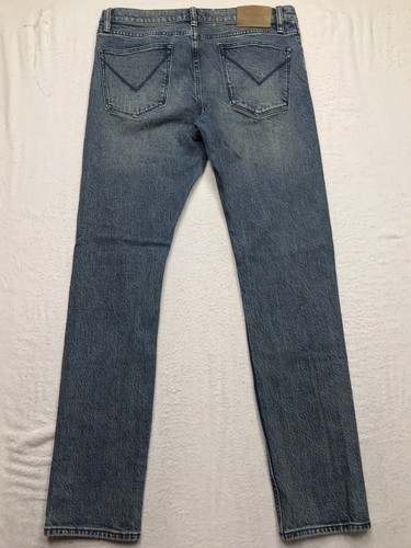 JOHN VARVATOS JV702 Jean Men 32x32 Slim Fit Acid Wash Stretch Denim - Picture 2 of 14