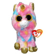 Ty Beanie Boos Plush Fantasia Unicorn Tie Dye Nursery Decor Baby Shower Gift 7"