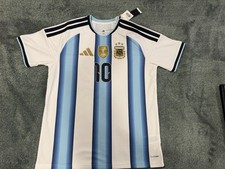 Adidas Argentina Messi #10 Jersey Men’s Large L 2022 World Champions NWT