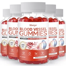5-pack of vascular health gummies to help regulate blood pressure