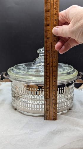 1919 Pyrex #2577 Round Casserole Dish Etched Lid & FARBERWARE Antique Vintage - Picture 14 of 18