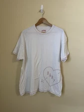 Bode Sweetheart Embroidered Tee Shirt White XL
