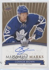 2017 Upper Deck Toronto Maple Leafs Centennial Leaf Marks Connor Brown Auto 7ci
