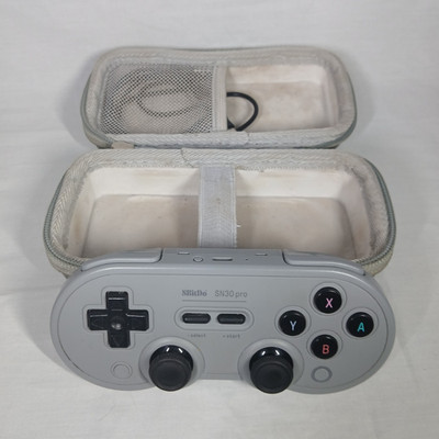 8BitDo SN30 Pro Gray Bluetooth Wireless Gamepad for Switch/PC/Android + Case