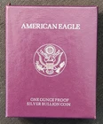 1991 S American Silver Eagle - Choice Proof Bullion $1 Coin OGP COA Q-7591s