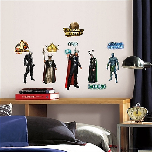 THOR Comic inspiriert Wandsticker 30 Aufkleber Marvel Zimmer Deko - Bild 2 von 2