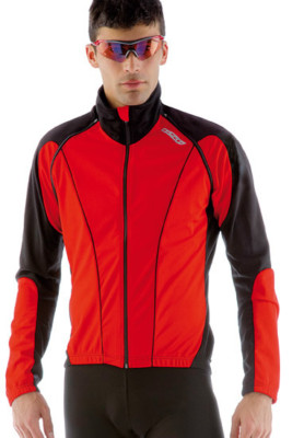/'Dash/' Windproof CYCLING JACKET//Vest with Removable Sleeves in Red Made by GSG