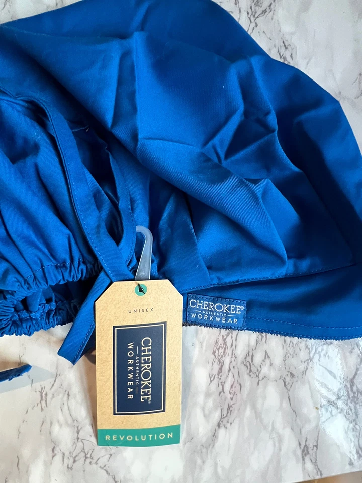 Cherokee Authentic workwear Scrub hat in the color Royal Blue - Image 4 of 4