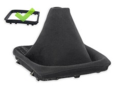 SCHALTMANSCHETTE FUR MERCEDES SLK R171 SCHALTSACK ALCANTARA NAHT GRAU + RAHMEN