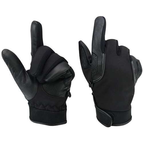 ROAR Leather Weather Motorbike Motorcycle Waterproof Winter Warm Thermal Gloves - Picture 3 of 7